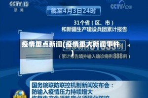 疫情重点新闻(疫情重大新闻事件)